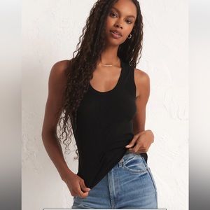 NWT Zsupply sirena rib tank in black size S